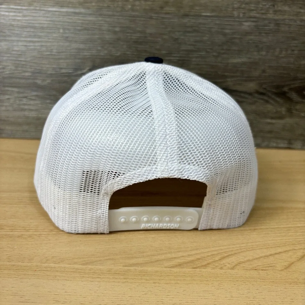 Palm Beach‎ Hat Cap Snap Back Blue Florida Beach Fishing Anchor Richardson